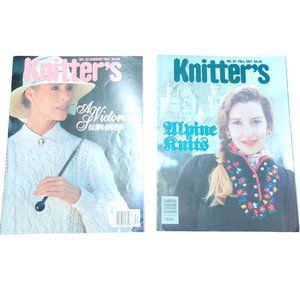 Vintage Knitters Magazine Patterns Victorian Summer Fair Isle 90s Lot 2 1991